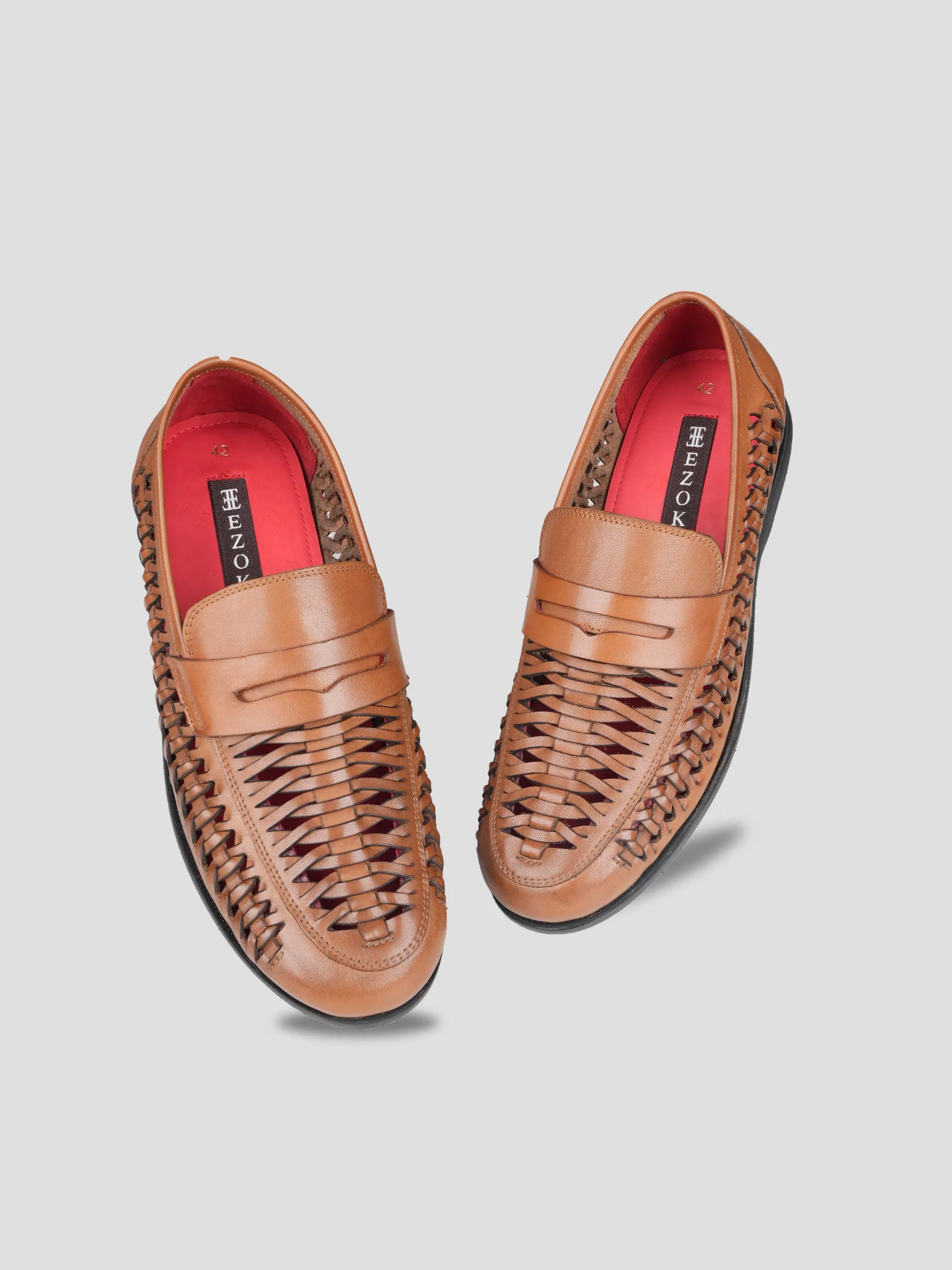 Ezok Leather Casual Shoes For Men