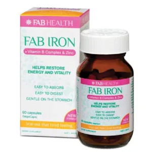Fab Iron   Vitamin B  60s