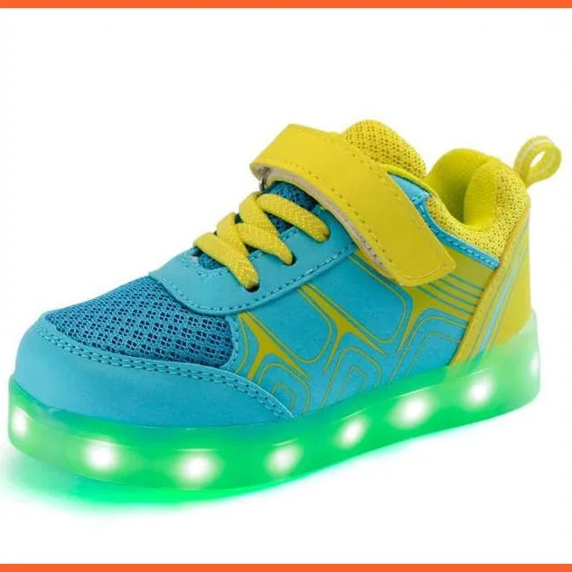 Fashion Luminous Lighted Led Lights Kids Sneakers