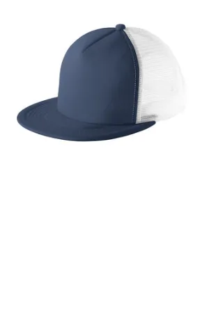 Flat Bill Snapback Trucker Cap
