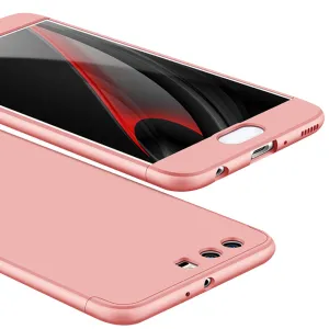 For HUAWEI P10 Plus Ultra Slim Back Cover Non-slip Shockproof 360 Degree Full Protective Case Rose gold