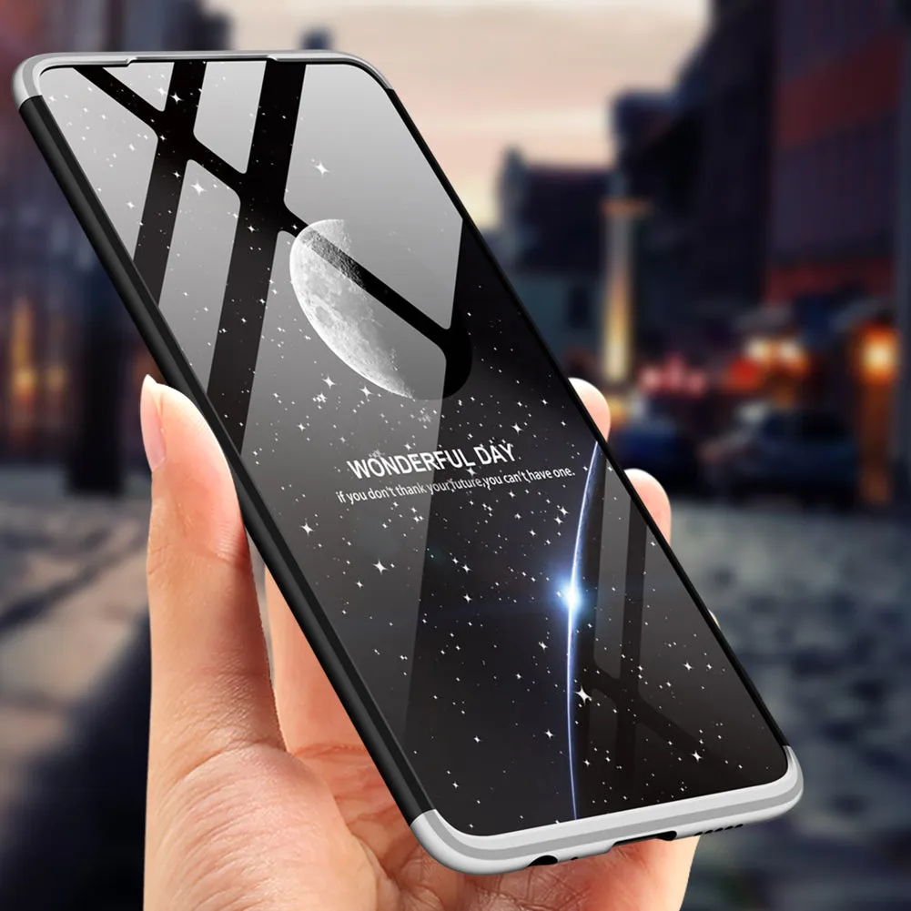 For HUAWEI P30 LITE Ultra Slim PC Back Cover Non-slip Shockproof 360 Degree Full Protective Case black