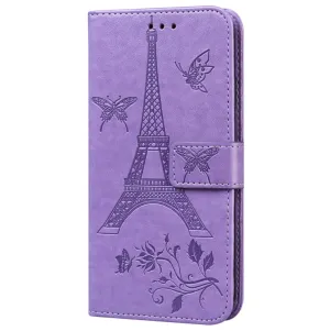 For iPhone12Promax Phone Cover 6.7Inch Mobile Phone Cover with Card Slot Phone Bracket purple