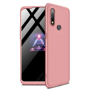 For OPPO realme3 Ultra Slim PC Back Cover Non-slip Shockproof 360 Degree Full Protective Case Rose gold