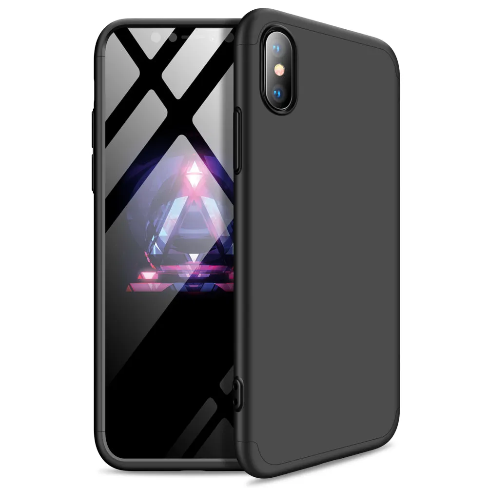 For Redmi 7A Ultra Slim PC Back Cover Non-slip Shockproof 360 Degree Full Protective Case Blue black blue