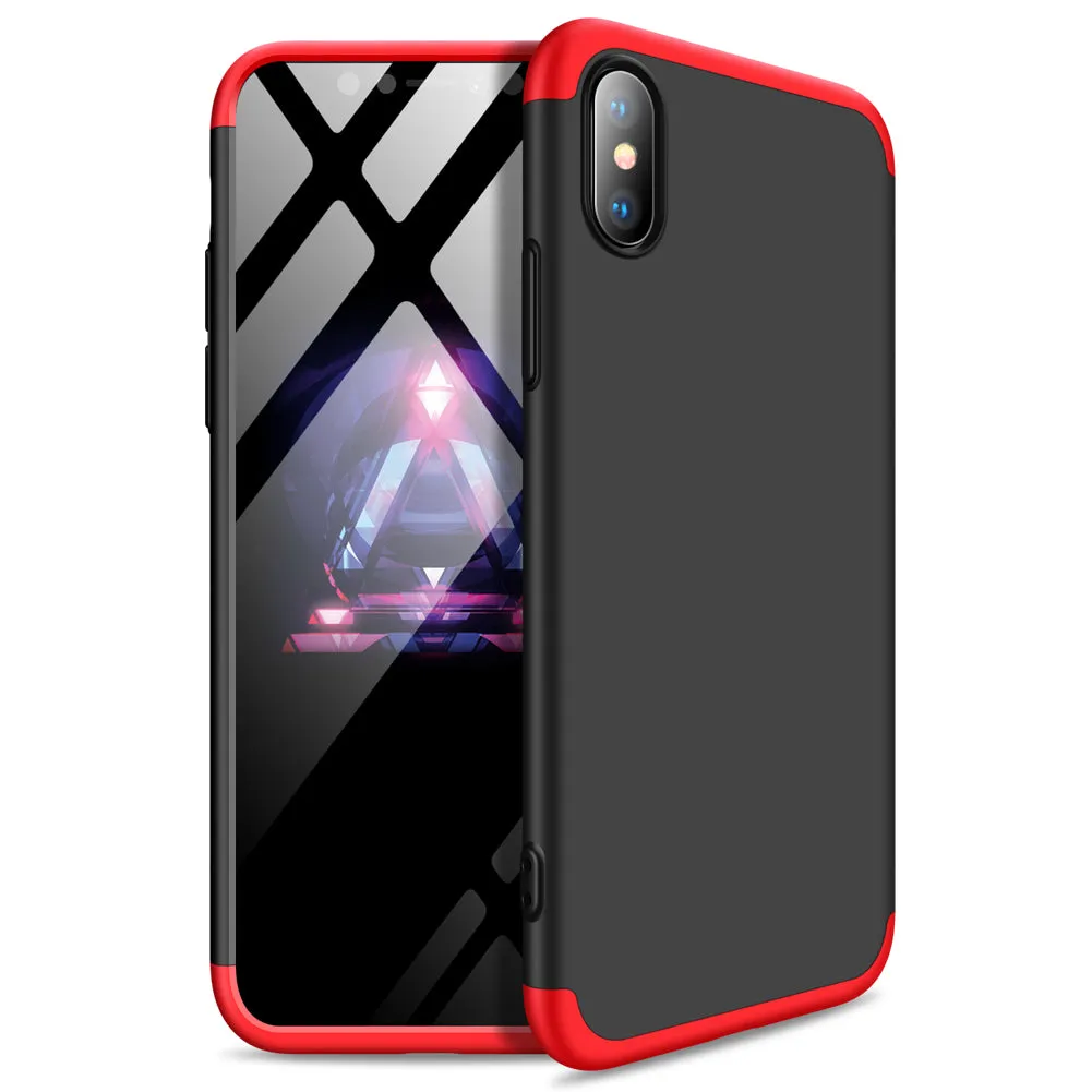 For Redmi 7A Ultra Slim PC Back Cover Non-slip Shockproof 360 Degree Full Protective Case Blue black blue