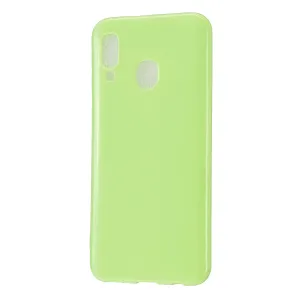 For Samsung A20E/A40/A70 Cellphone Cover Soft TPU Phone Case Simple Profile Scratch Resistant Full Body Protection Shell Fluorescent green