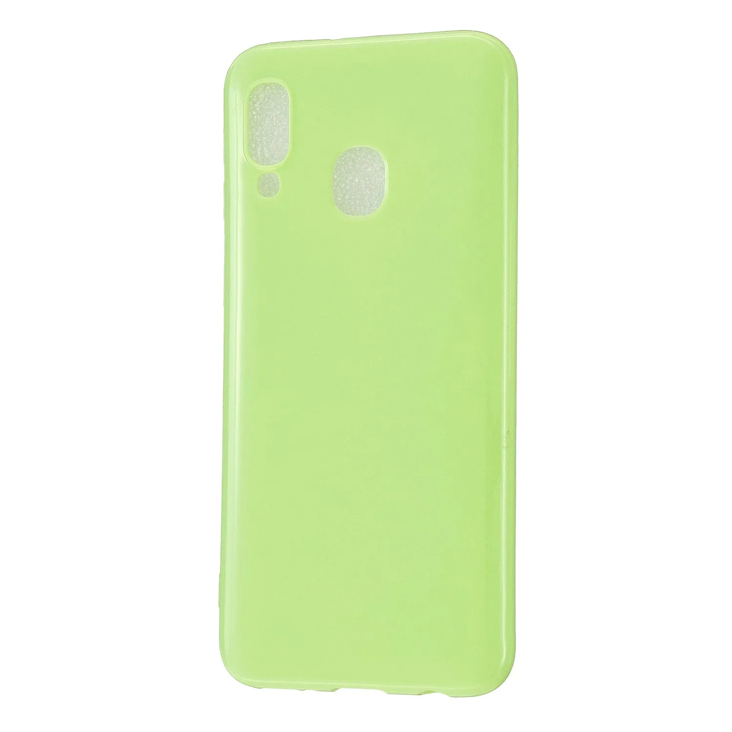 For Samsung A20E/A40/A70 Cellphone Cover Soft TPU Phone Case Simple Profile Scratch Resistant Full Body Protection Shell Fluorescent green