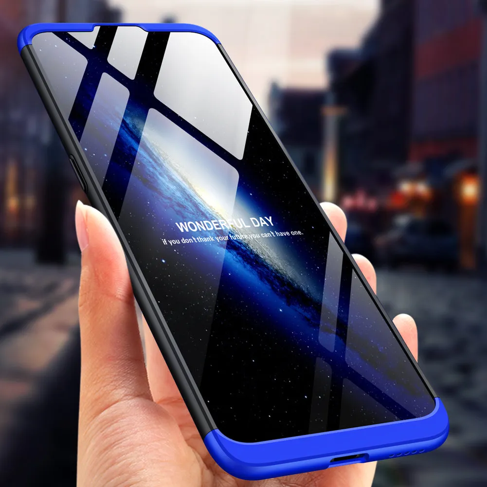 For VIVO V15pro Ultra Slim PC Back Cover Non-slip Shockproof 360 Degree Full Protective Case black