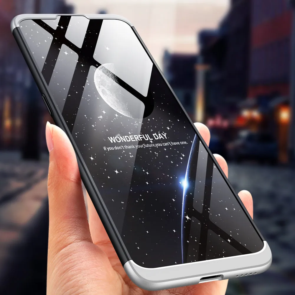 For VIVO V15pro Ultra Slim PC Back Cover Non-slip Shockproof 360 Degree Full Protective Case black