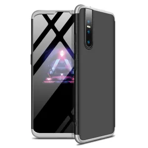 For VIVO V15pro Ultra Slim PC Back Cover Non-slip Shockproof 360 Degree Full Protective Case Silver black silver