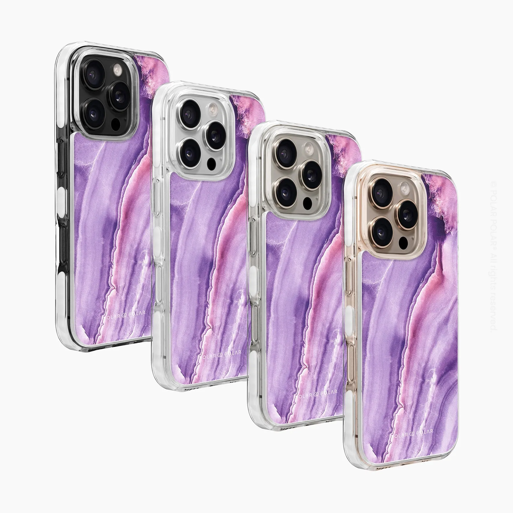 French Violet - iPhone 16 Pro Max Clear Bumper MagSafe Case