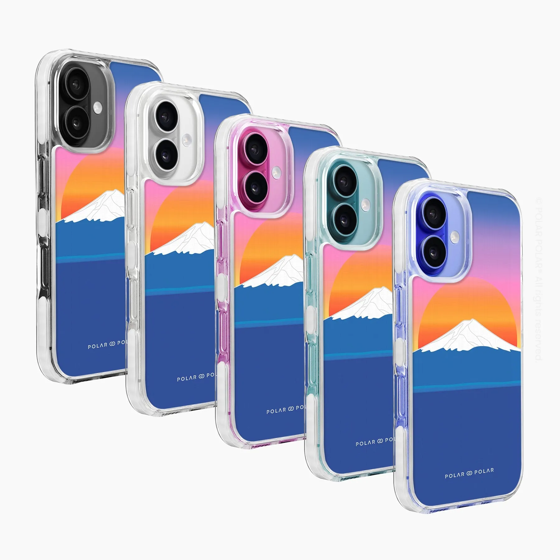 Fujisan Sunset - iPhone 16 Clear Bumper MagSafe Case