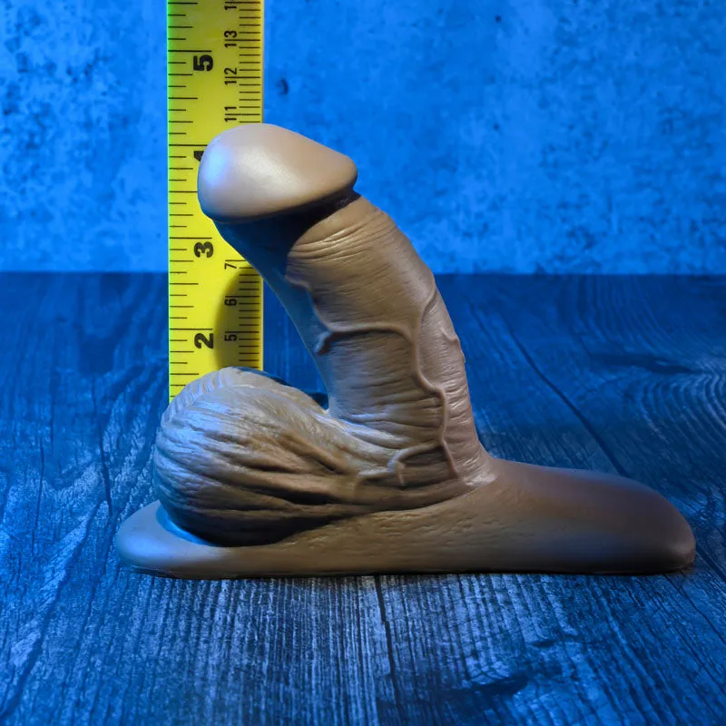 Gender X 4 Inch Silicone Penis Packer Dark - Brown