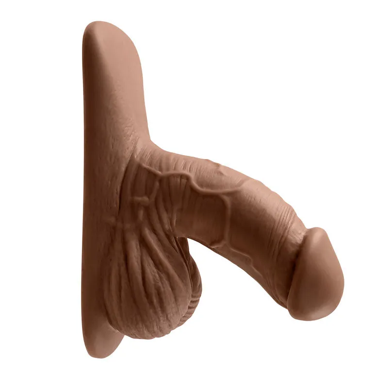 Gender X 4 Inch Silicone Penis Packer Dark - Brown