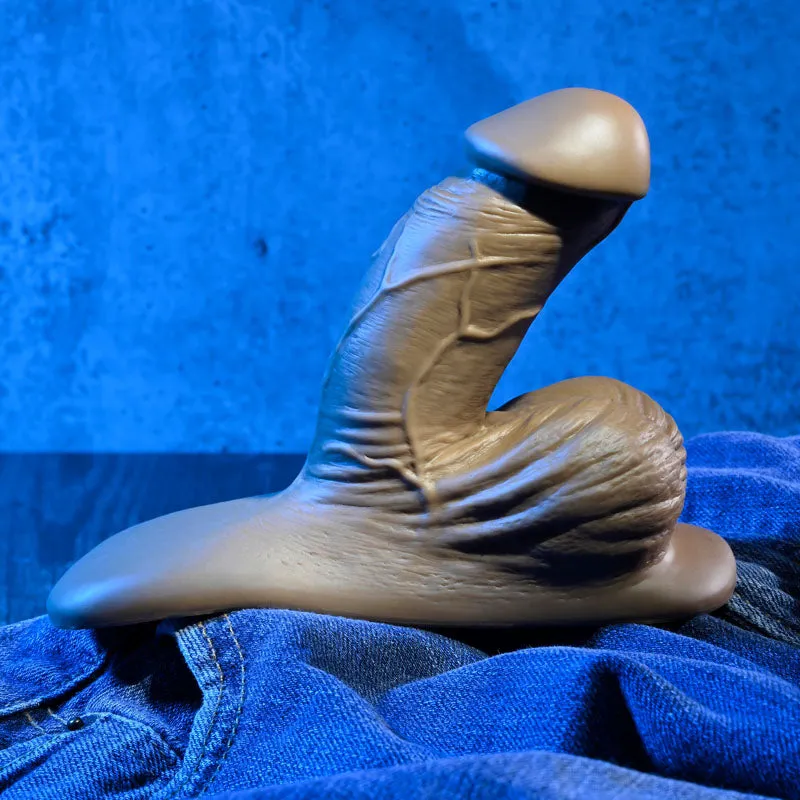 Gender X 4 Inch Silicone Penis Packer Dark - Brown