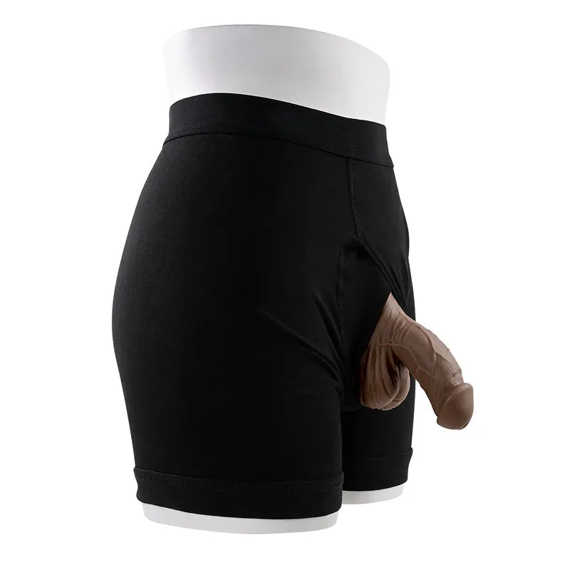 Gender X 4 Inch Silicone Penis Packer Dark - Brown