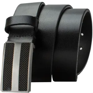 Genuine Leather Belt with Titanium/Carbon Fiber Buckle by Nickel Smart®