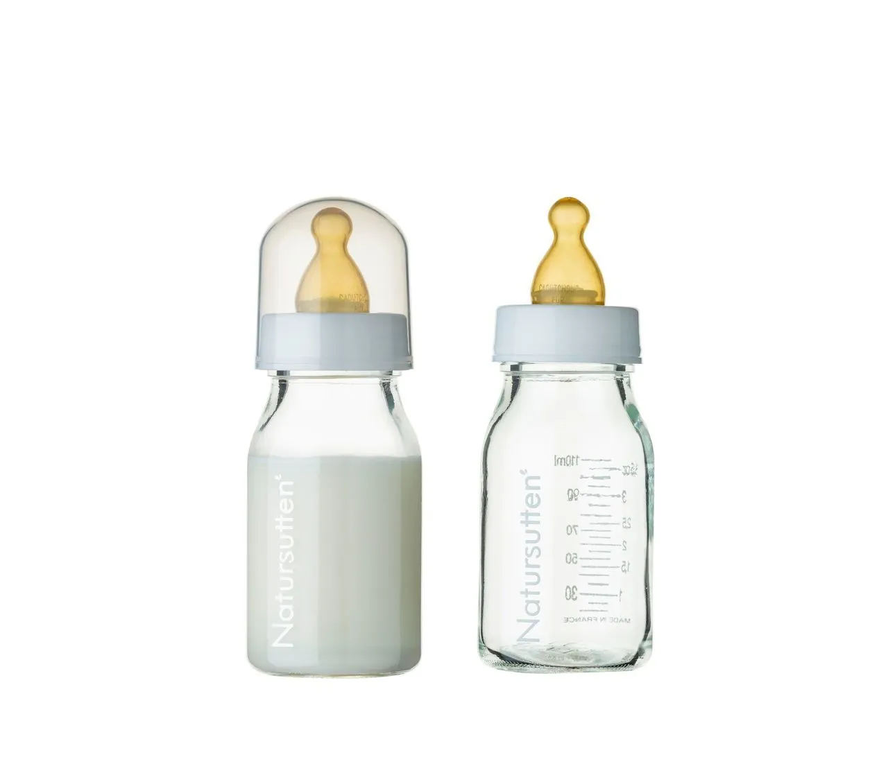 Glass Baby Bottles - 2 Pack (110ml)