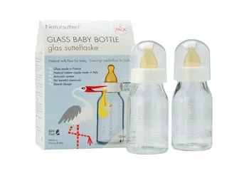 Glass Baby Bottles - 2 Pack (110ml)