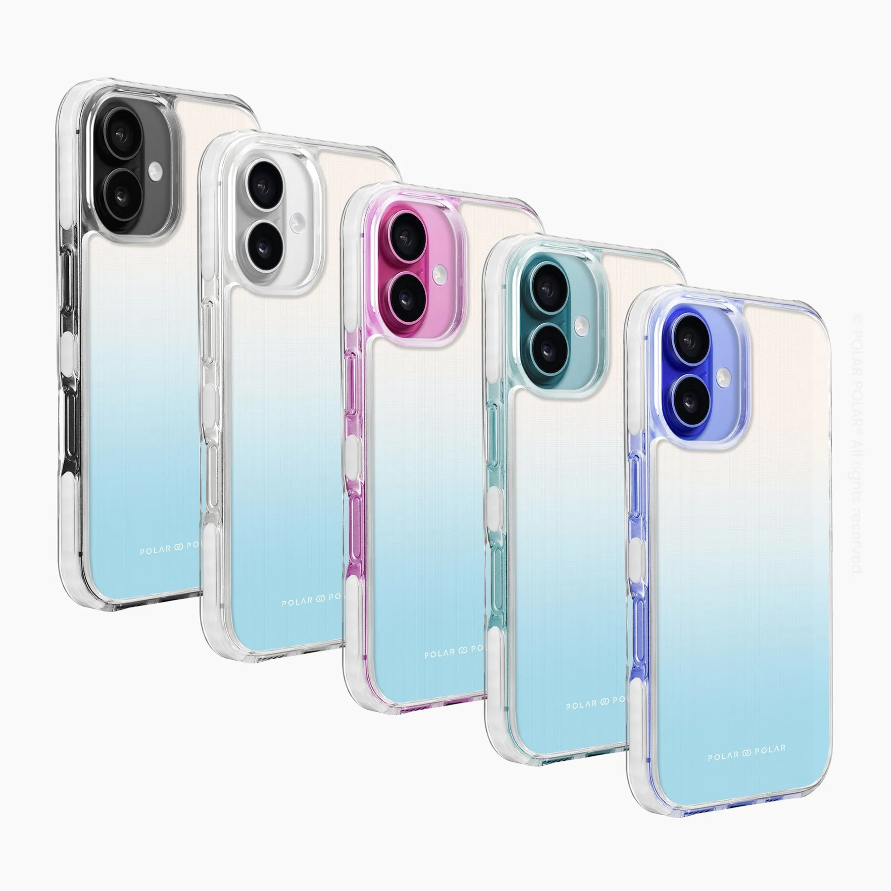 Iceberg Pastel - iPhone 16 Plus Clear Bumper MagSafe Case