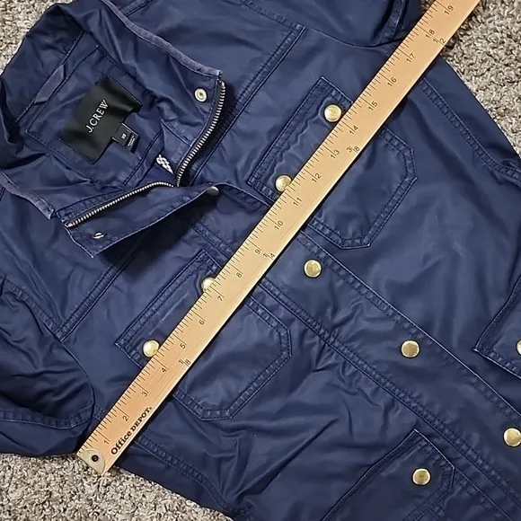 Jcrew J. Crew Downtown field utility jacket Fall Autumn XS navy