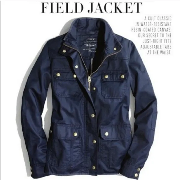 Jcrew J. Crew Downtown field utility jacket Fall Autumn XS navy