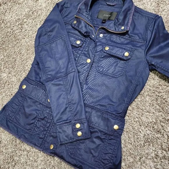 Jcrew J. Crew Downtown field utility jacket Fall Autumn XS navy