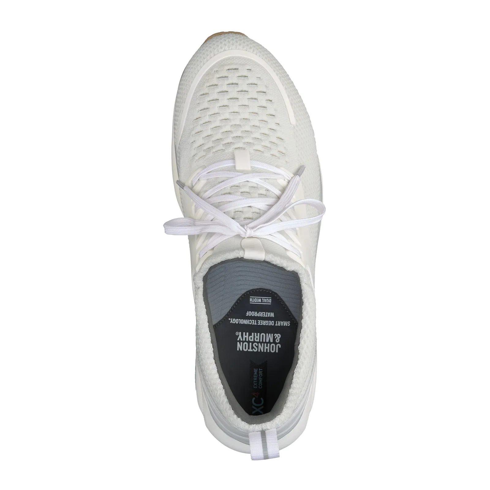 Johnston & Murphy XC4 TR1-Sport Hybrid Sneaker (Men) - White Recycled Knit/Full Grain