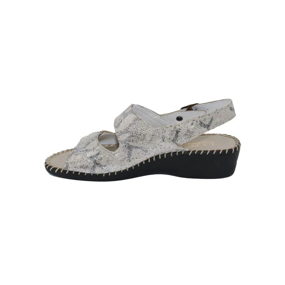 La Plume by Laurevan Women's Dusty Sandal - Bone
