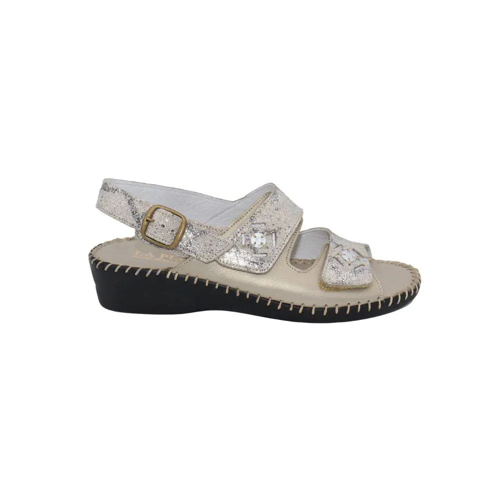 La Plume by Laurevan Women's Dusty Sandal - Bone
