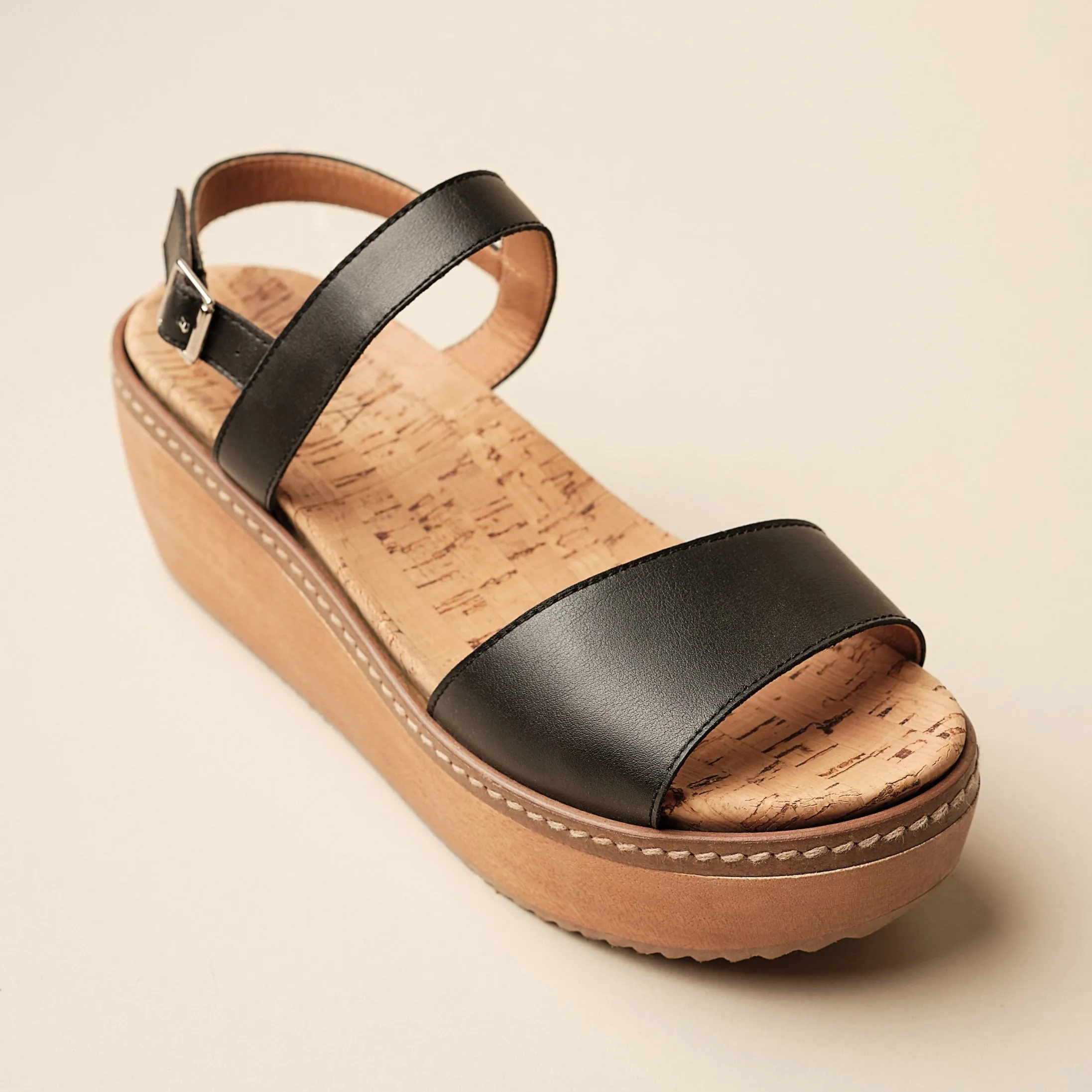 Last Chance Lila Wood Wedge Clog