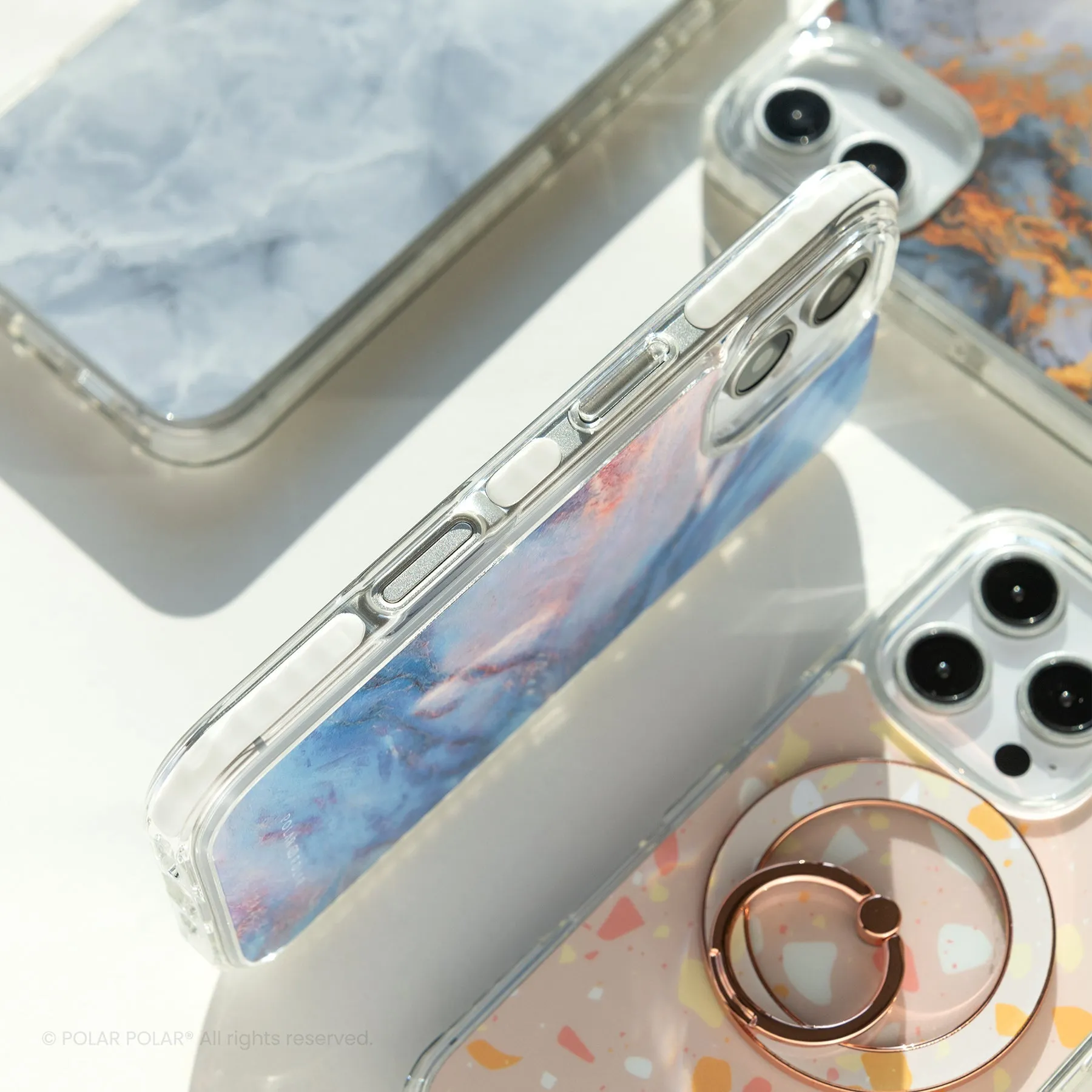 Light Pink Sakura - iPhone 16 Plus Clear Bumper MagSafe Case