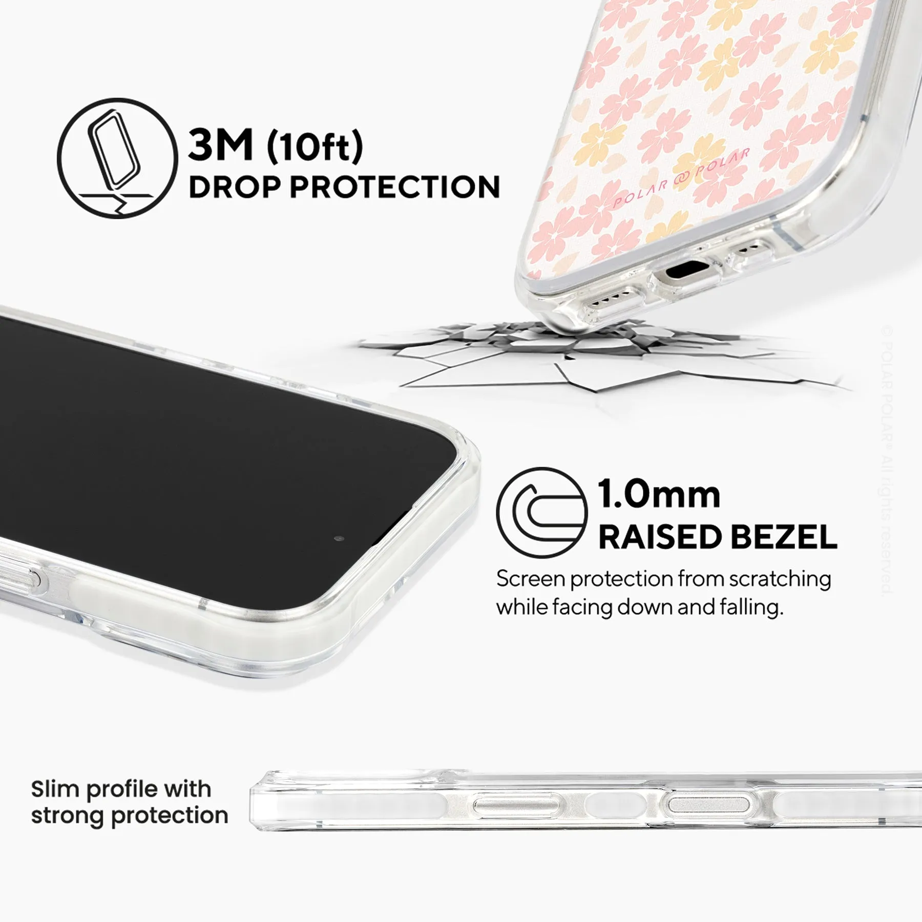 Light Pink Sakura - iPhone 16 Plus Clear Bumper MagSafe Case