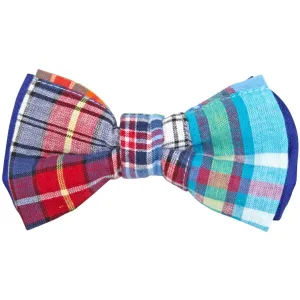 Madras Plaid Magnetic Bow Tie