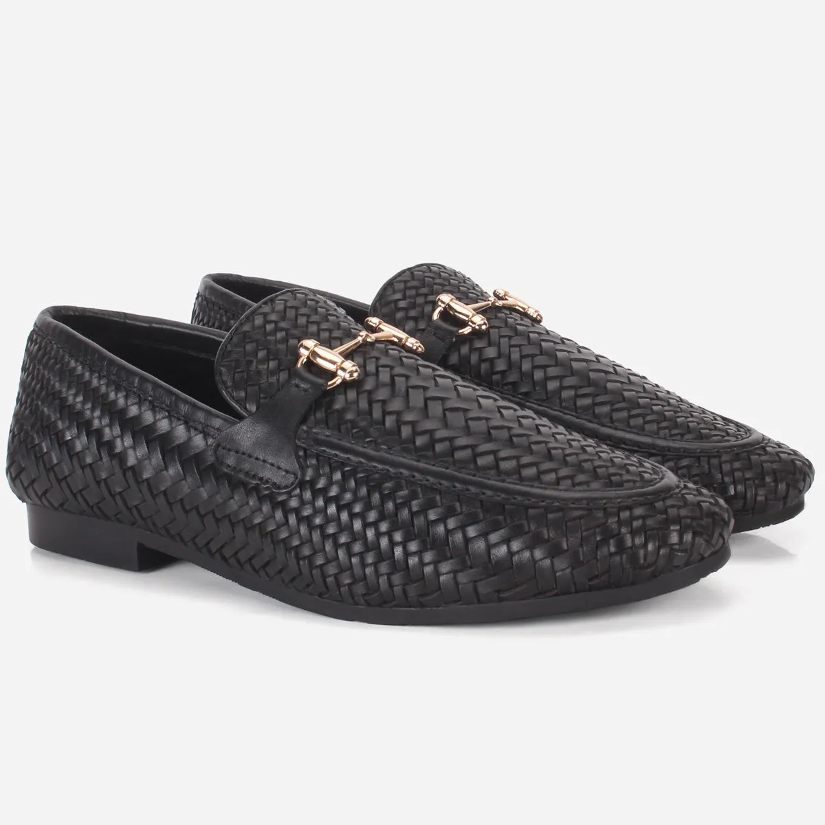 Men "POLIER" Leather Office Dress Slip-On Oxfords