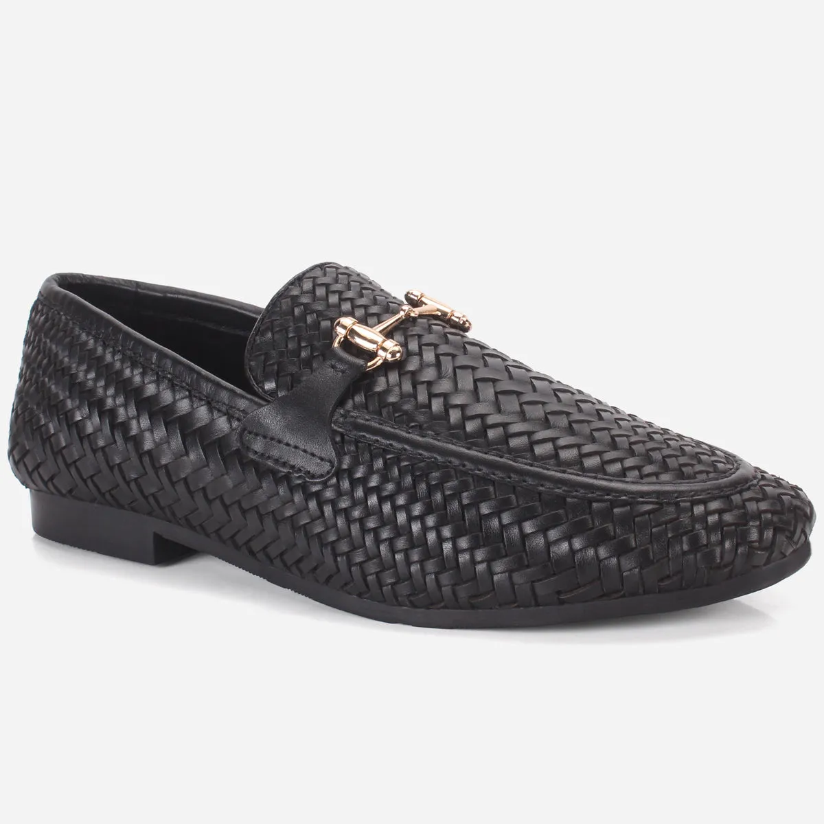 Men "POLIER" Leather Office Dress Slip-On Oxfords