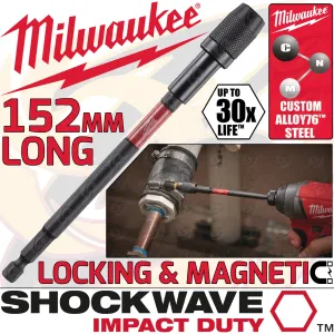 MILWAUKEE 152MM LOCKING BIT HOLDER ( SHOCKWAVE IMPACT DUTY )