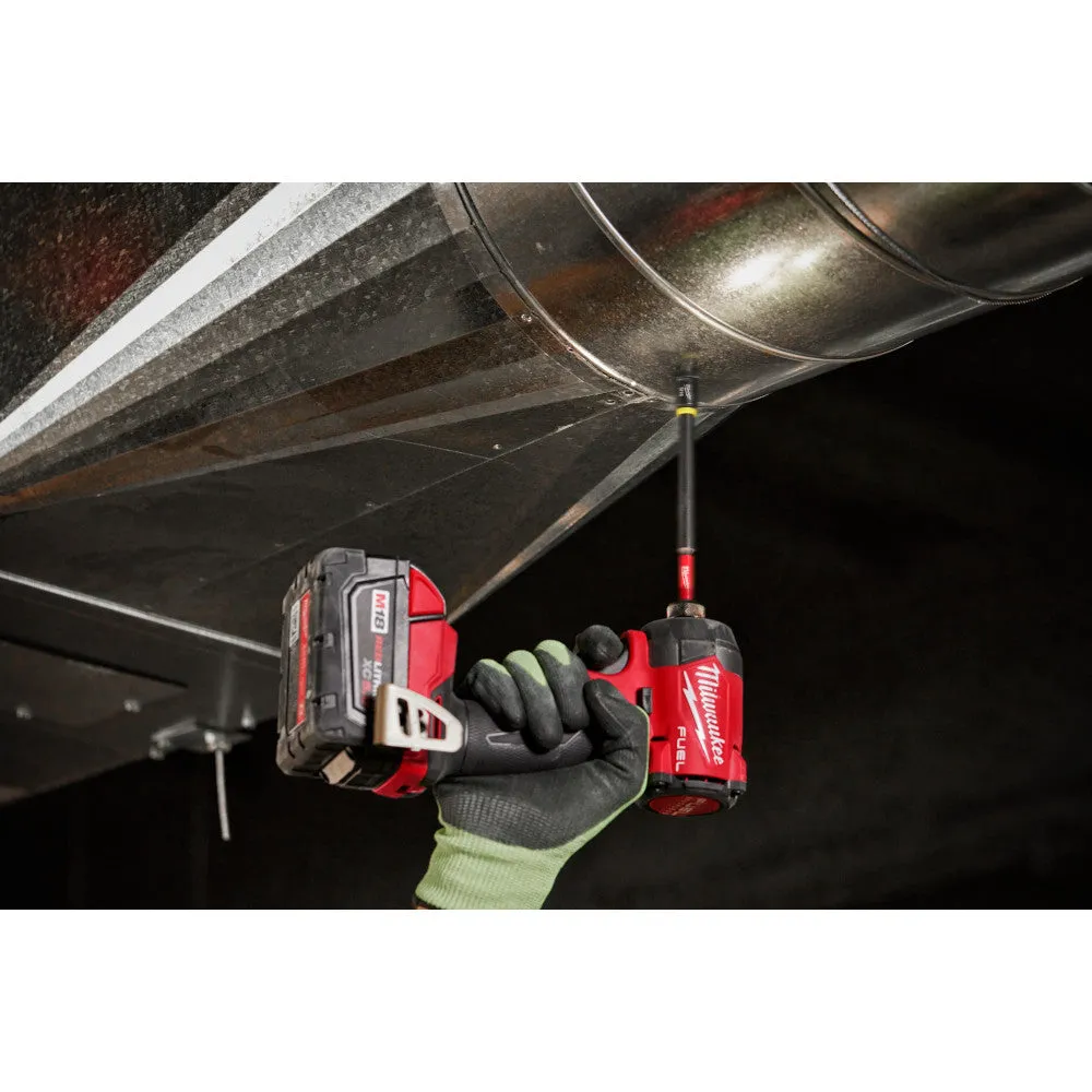Milwaukee 49-66-4682 SHOCKWAVE Impact Duty 1/4" x 6" Magnetic Nut Driver - 10 bulk