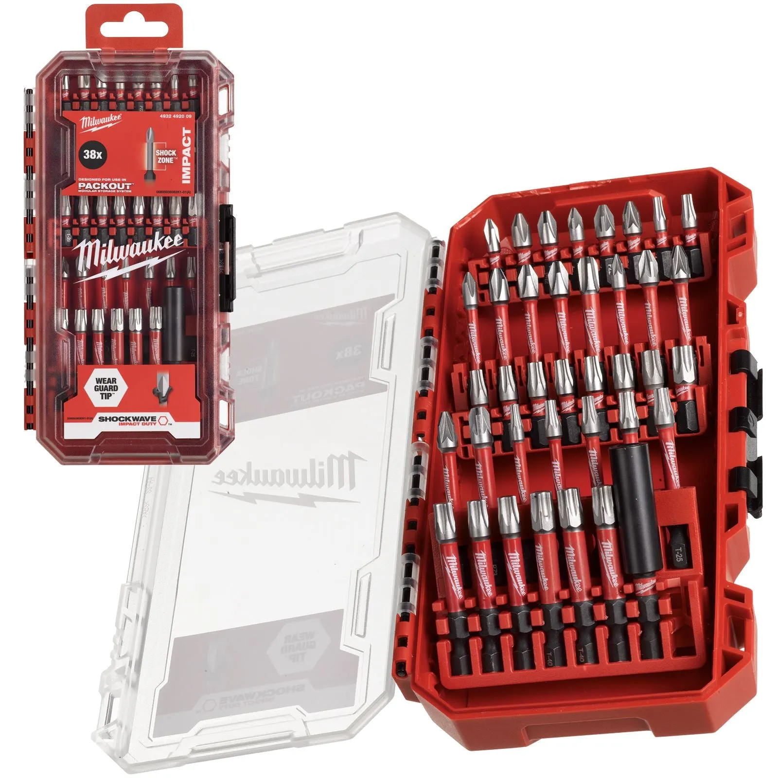 Milwaukee Screwdriver Bit Set 38 Piece SHOCKWAVE Impact Duty