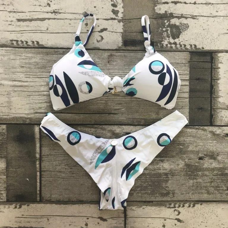 Moana Bikini Set - Knot Top - Greek Evil Eye