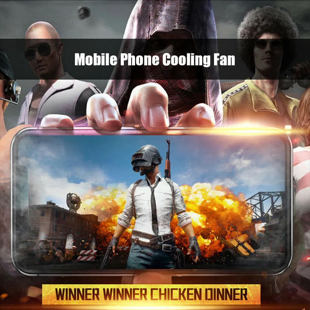 Mobile Phone Radiators Cooling Fan Stand Charging The Treasure Game Controller  For All Types Of Mobile Phones black