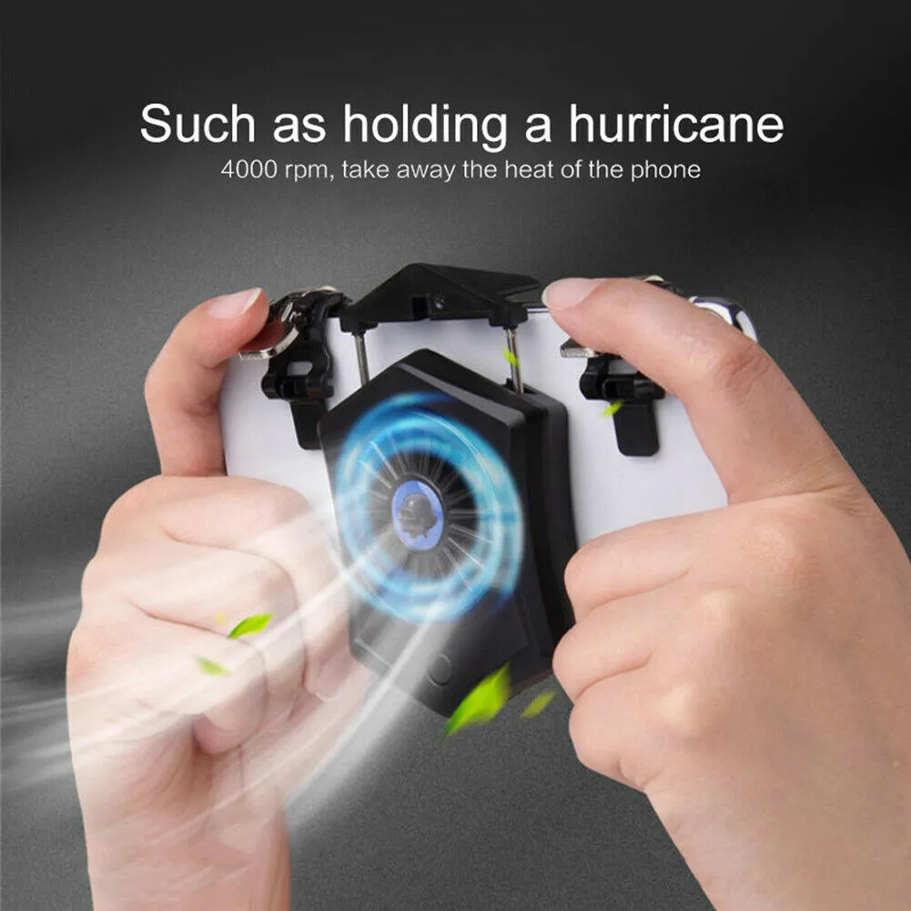 Mobile Phone Radiators Cooling Fan Stand Charging The Treasure Game Controller  For All Types Of Mobile Phones black