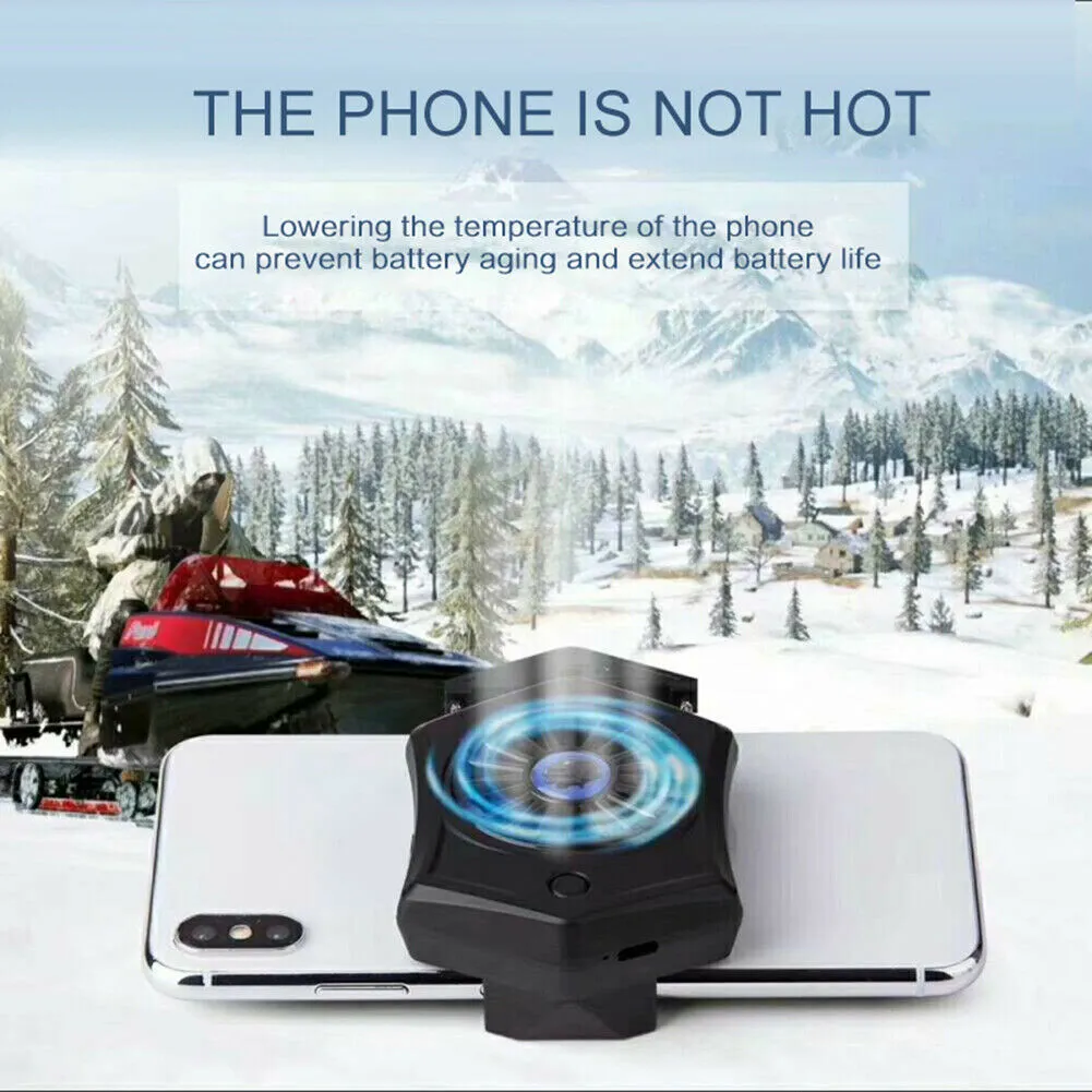 Mobile Phone Radiators Cooling Fan Stand Charging The Treasure Game Controller  For All Types Of Mobile Phones black