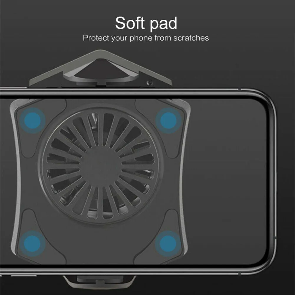 Mobile Phone Radiators Cooling Fan Stand Charging The Treasure Game Controller  For All Types Of Mobile Phones black