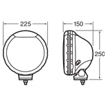 Narva Ultima 225 Combination Driving Lamp Kit - 71700
