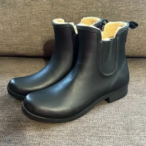 New Chooka Eastlake Waterproof Faux Fur Lined Chelsea Boot Women’s Size 6
