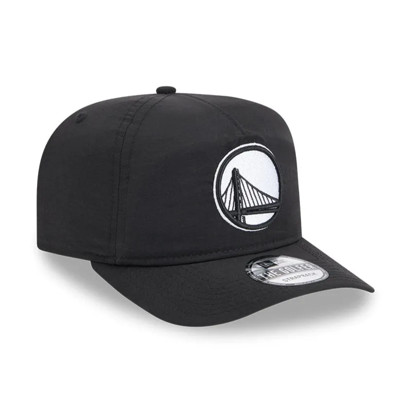 New Era Golfer Everyday Nylon Golden State Warriors Strapback Hat - Black