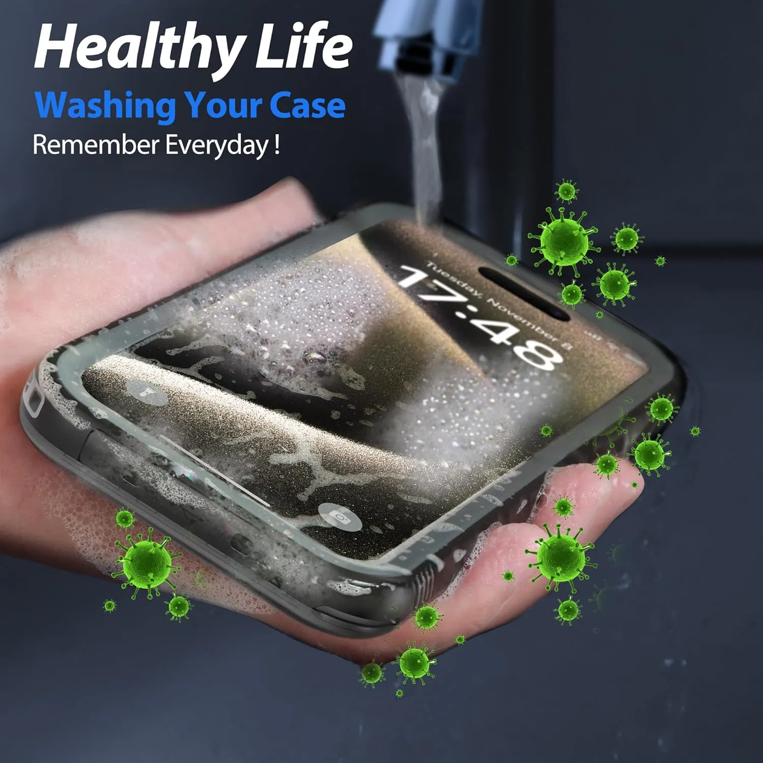 NEW SPORTLINK for iPhone 15 Pro Max - Compatible with iPhone 15 Pro Max Waterproof Case, 360 Full Body Protection with Screen Protector [IP68 Waterproof Phone Case][Military-Grade Shockproof | Dustproof]