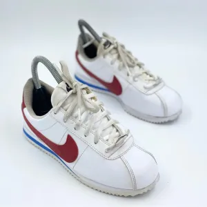 Nike Cortez Basic Forrest Gump White Varsity Red Shoes 904764-103 Size 4.5Y